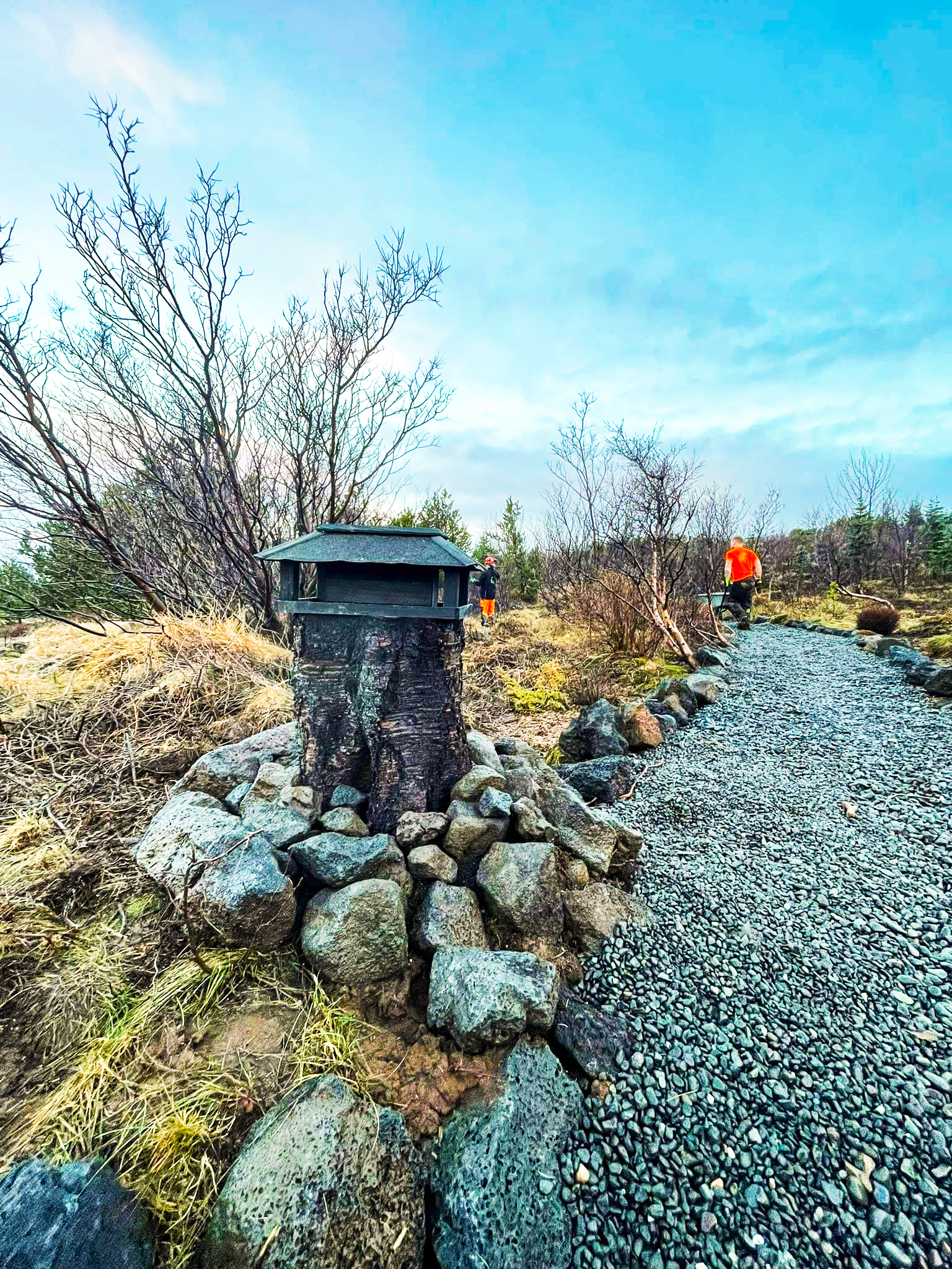 Í Höfðaskógi höfum við gróðursett þúsundir trjáa í lundinum sem við köllum Elínarlund. Þar erum við að rækta skóg og byggja upp útivistarsvæði sem fær að vaxa og þróast með tímanum. Elínarlundur er hluti af samfélagsábyrgð Garðaþjónustu Sigurjóns og endurspeglar þá nálgun að vega upp á móti trjáfellingum með markvissri gróðursetningu.